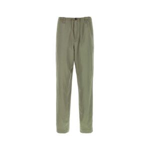Dries Van Noten Men Sage Green Satin Penny Pant